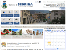Tablet Screenshot of comune.sedrina.bg.it